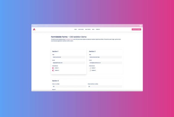 CSS Isolation Demo - Formidable Forms