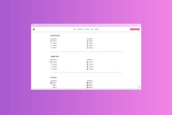 Radio & Checkbox Style Demo