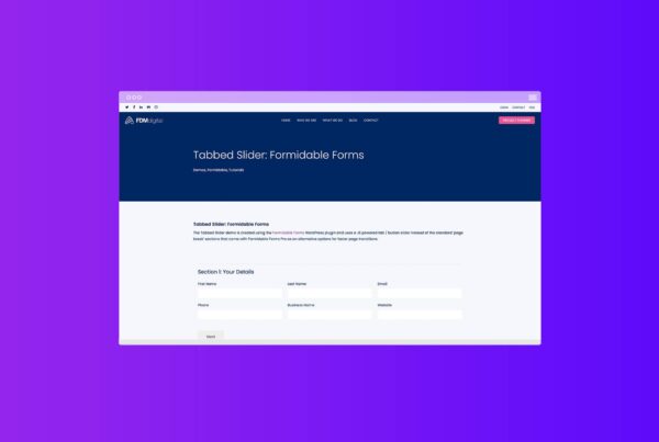 Tabbed Slider - Formidable Forms