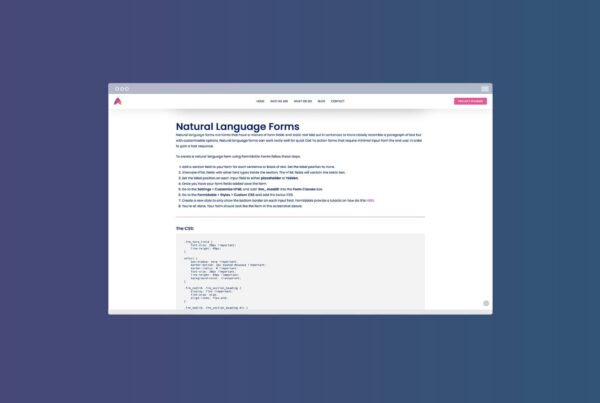 Natural Language Forms - Formidable Forms