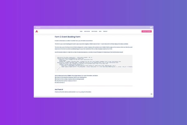 Decrease a number in another Formidable Form