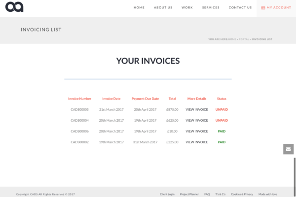 Invoicing System Image 2