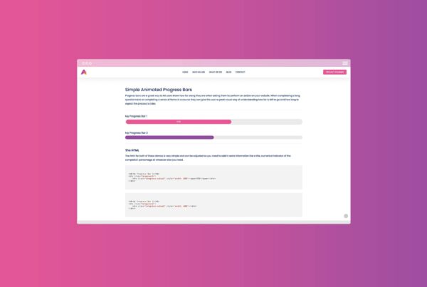 CSS Animated Progress Bars