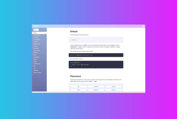 Form Field Tooltips with Tippy.js